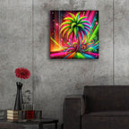 Palm Tree Abstract 1 by Rey Klimt - 24x24 acrylic wall art in a room