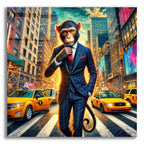 New York Monkey by Rey Klimt acrylic glass wall art