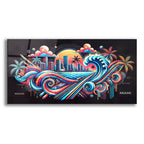 Miami Abstract by Rey Klimt acrylic glass wall art