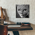 Masquarade by Rey Klimt - 12x12 acrylic wall art in a room
