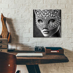 Masquarade by Rey Klimt - 12x12 acrylic wall art in a room