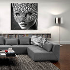Masquarade by Rey Klimt - 36x36 acrylic wall art in a room
