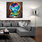 Key To Magic by Rey Klimt - 36x36 acrylic wall art in a room