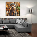 Hipster Dog 1 by Rey Klimt - 36x36 acrylic wall art in a room