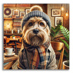 Hipster Dog 1 by Rey Klimt acrylic glass wall art
