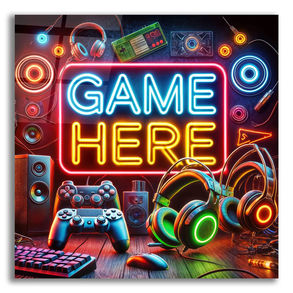 Game Here by Rey Klimt acrylic glass wall art