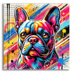 French Bulldog - Abstract by Rey Klimt acrylic glass wall art