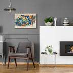 Florida Abstract by Rey Klimt - 24x16 acrylic wall art in a room
