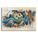 Florida Abstract by Rey Klimt acrylic glass wall art