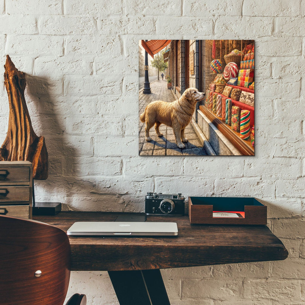 Dog Needs Treats by Rey Klimt - 12x12 acrylic wall art in a room
