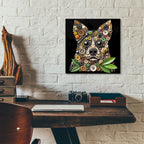 Dog Collage by Rey Klimt - 12x12 acrylic wall art in a room