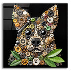 Dog Collage by Rey Klimt acrylic glass wall art