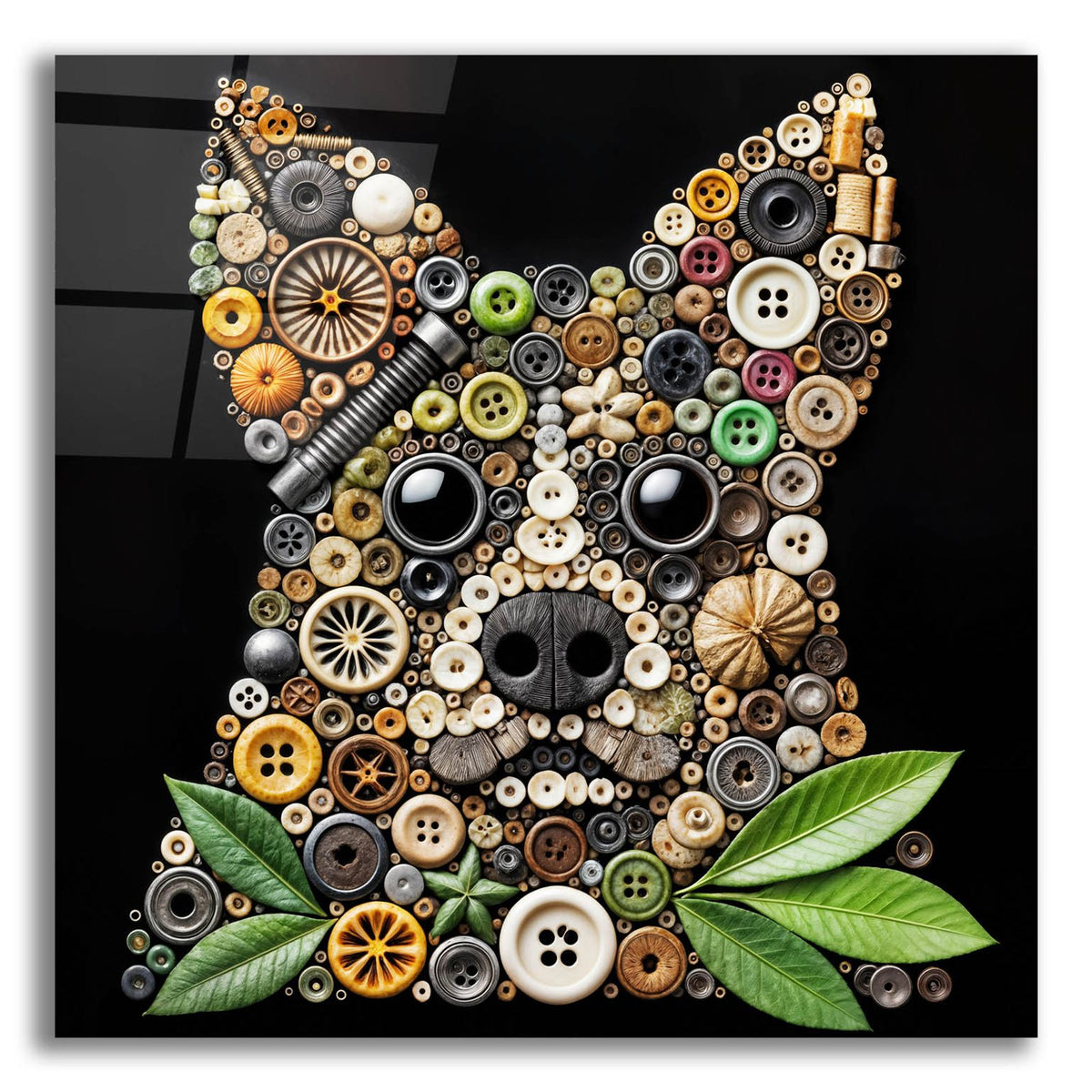 Dog Collage by Rey Klimt acrylic glass wall art