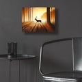 Deer Morning Sepia by Rey Klimt - 16x12 acrylic wall art in a room