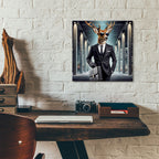 Deer Agent by Rey Klimt - 12x12 acrylic wall art in a room