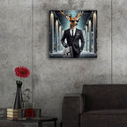 Deer Agent by Rey Klimt - 24x24 acrylic wall art in a room