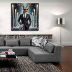 Deer Agent by Rey Klimt - 36x36 acrylic wall art in a room