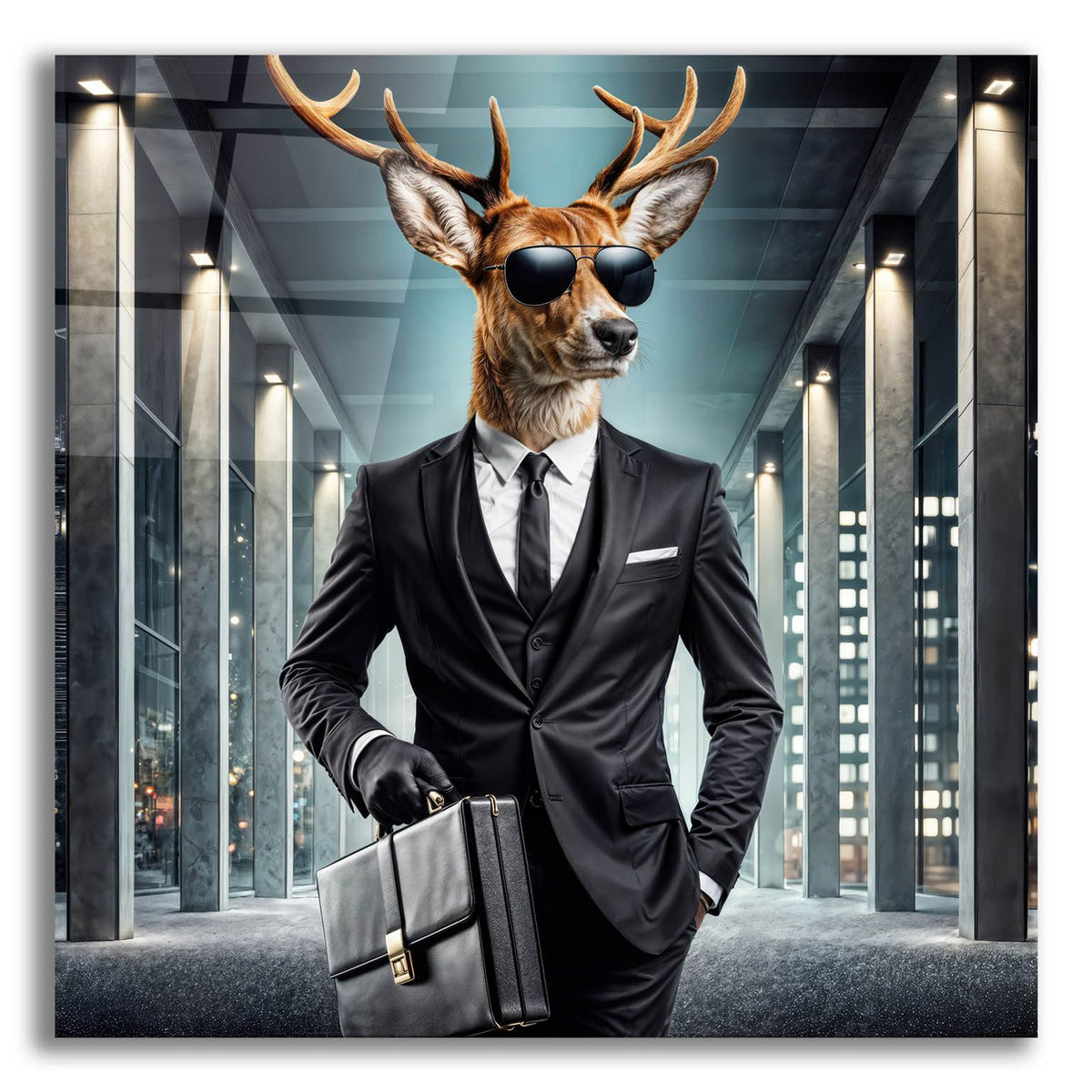 Deer Agent by Rey Klimt acrylic glass wall art