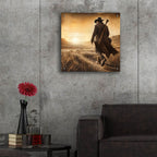 Cowboy - Morning Walk by Rey Klimt - 24x24 acrylic wall art in a room