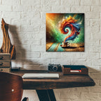 Colorful Tea Aroma by Rey Klimt - 12x12 acrylic wall art in a room