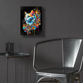 Cat Portrait - Graffiti Style by Rey Klimt - 12x16 acrylic wall art in a room