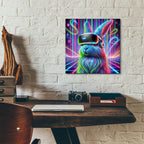 Bunny Vr Headset by Rey Klimt - 12x12 acrylic wall art in a room