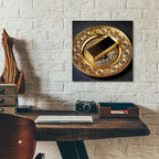 Bitcoin Gold by Rey Klimt - 12x12 acrylic wall art in a room