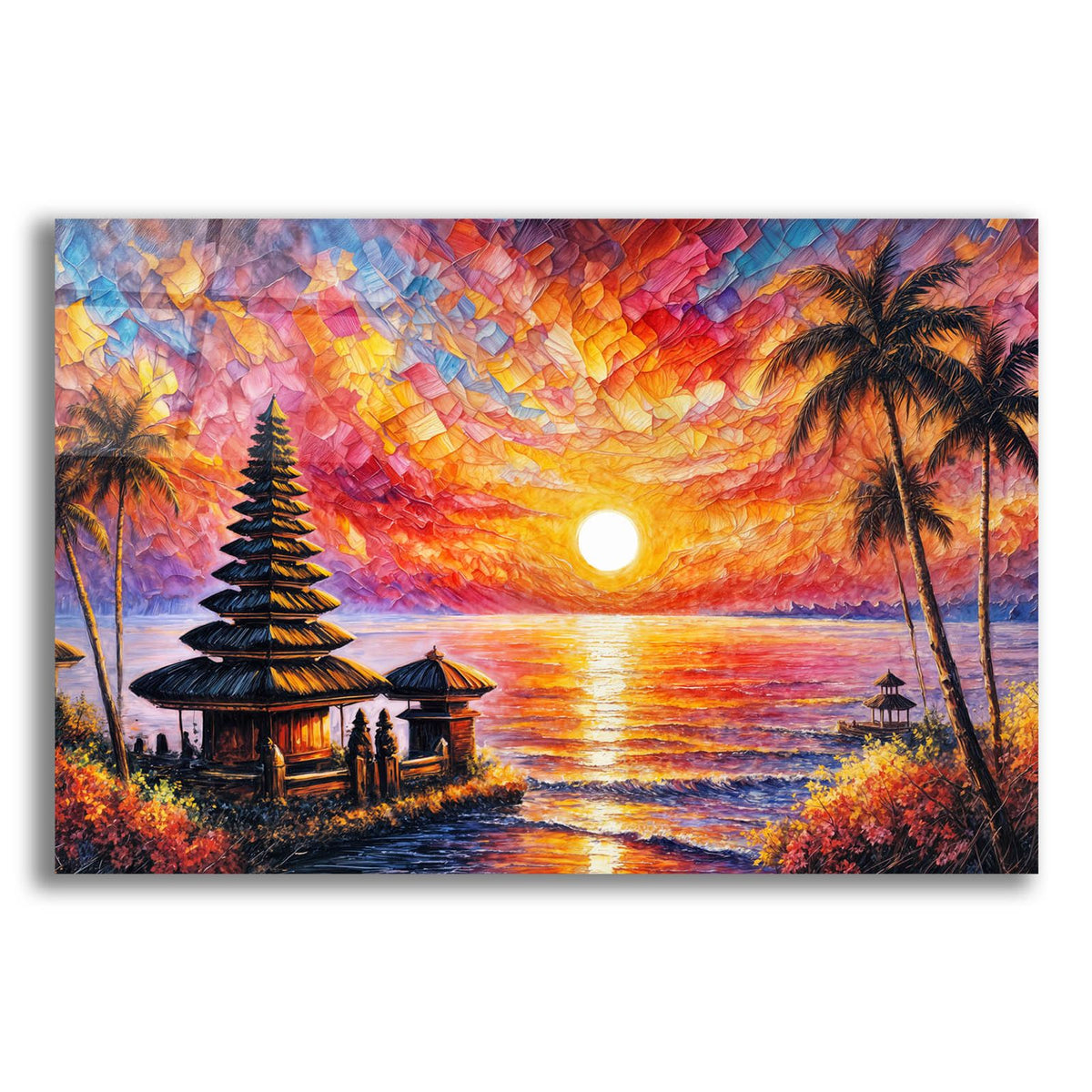 Bali Ocean Sunset by Rey Klimt acrylic glass wall art