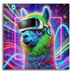 Alpaca Vr Headset by Rey Klimt acrylic glass wall art