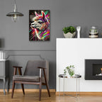 Alpaca Abstract by Rey Klimt - 16x24 acrylic wall art in a room
