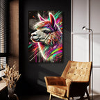 Alpaca Abstract by Rey Klimt - 24x36 acrylic wall art in a room
