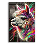 Alpaca Abstract by Rey Klimt acrylic glass wall art