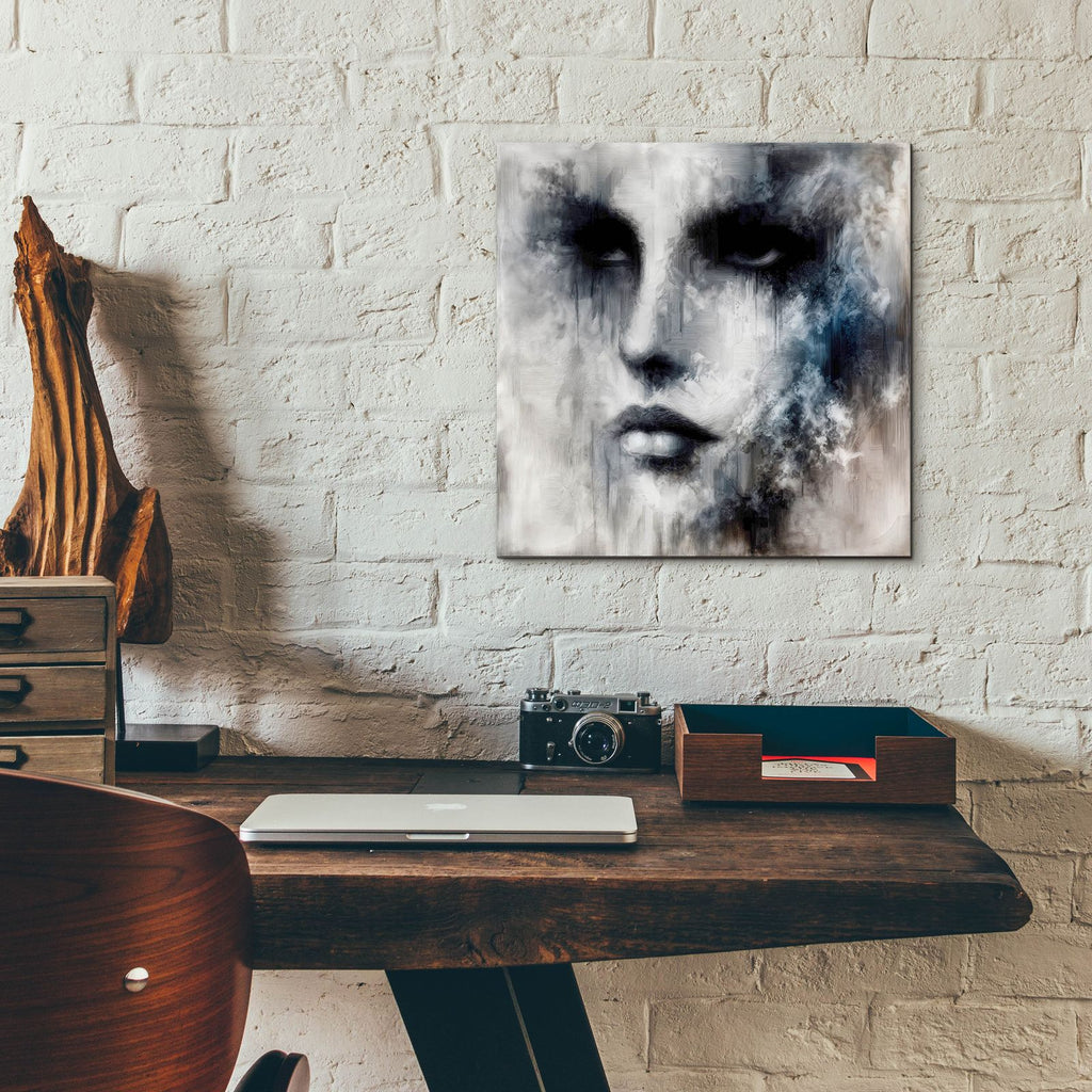 Abstract Face 1 by Rey Klimt - 12x12 acrylic wall art in a room
