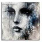 Abstract Face 1 by Rey Klimt acrylic glass wall art