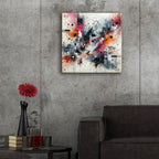 Abstract With Pink by Rey Klimt - 24x24 acrylic wall art in a room