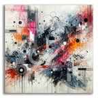 Abstract With Pink by Rey Klimt acrylic glass wall art