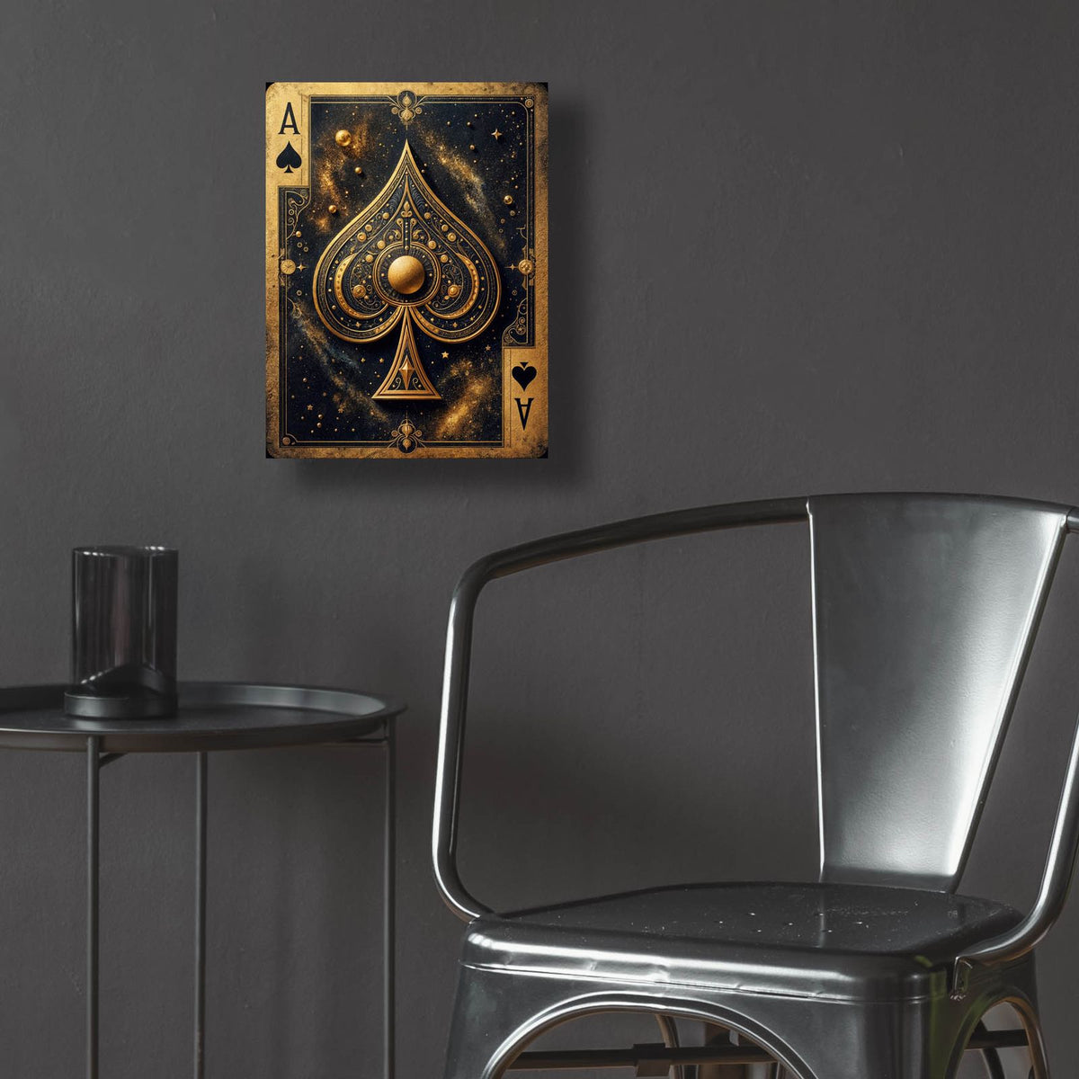 Ace Of Spades by Rey Klimt - 12x16 acrylic wall art in a room