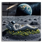 Astronaut On Break by Rey Klimt acrylic glass wall art