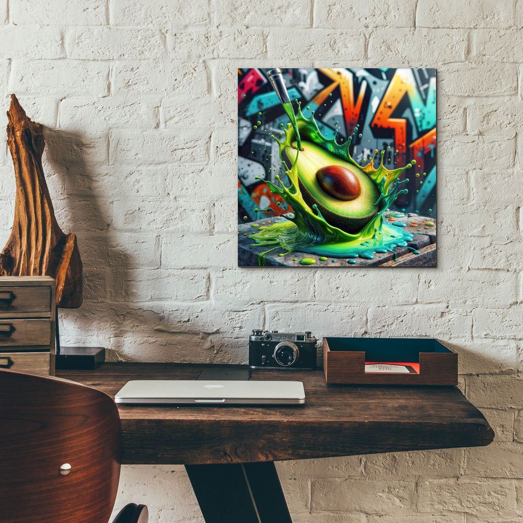 Avocado Paint by Rey Klimt - 12x12 acrylic wall art in a room