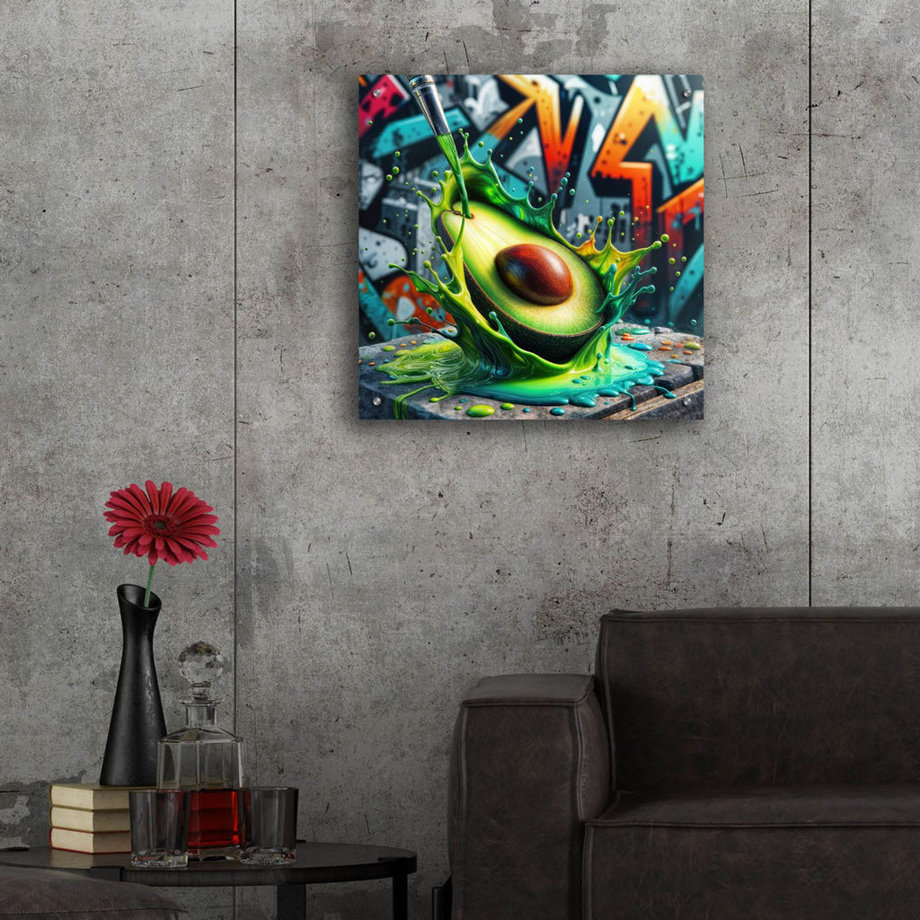 Avocado Paint by Rey Klimt - 24x24 acrylic wall art in a room