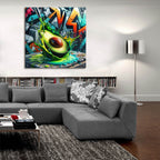 Avocado Paint by Rey Klimt - 36x36 acrylic wall art in a room