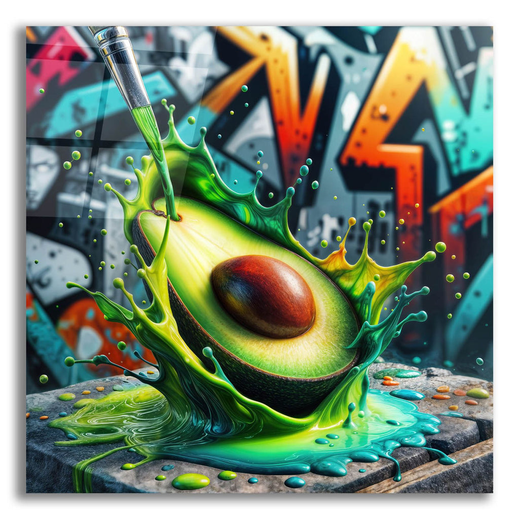 Avocado Paint by Rey Klimt acrylic glass wall art