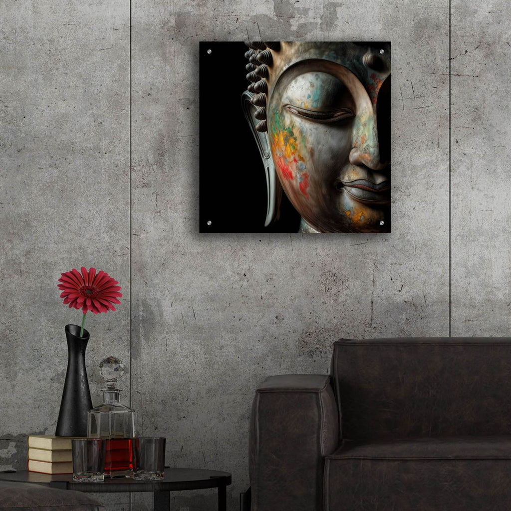 Budha 1 by Rey Klimt - 24x24 acrylic wall art in a room