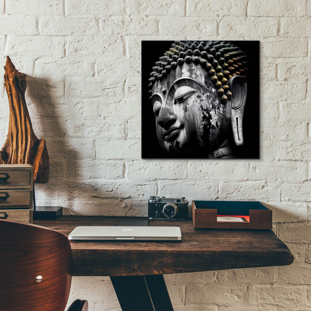 Budha 2 by Rey Klimt - 12x12 acrylic wall art in a room
