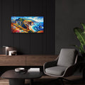 California Coast - Bixby Creek Bridge, Hwy 1 by Rey Klimt - 24x12 acrylic wall art in a room