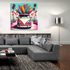 California Surf by Rey Klimt - 36x36 acrylic wall art in a room