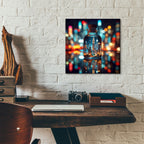 City In The Bottle by Rey Klimt - 12x12 acrylic wall art in a room