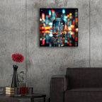 City In The Bottle by Rey Klimt - 24x24 acrylic wall art in a room