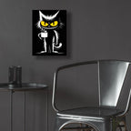 Coffee Cat by Rey Klimt - 12x16 acrylic wall art in a room