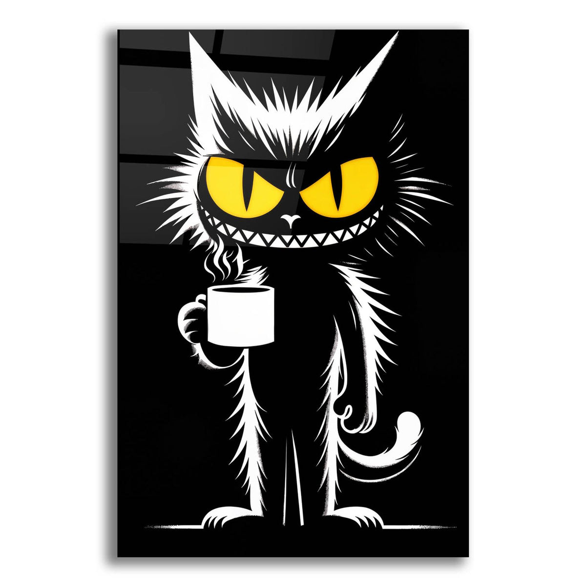 Coffee Cat by Rey Klimt acrylic glass wall art